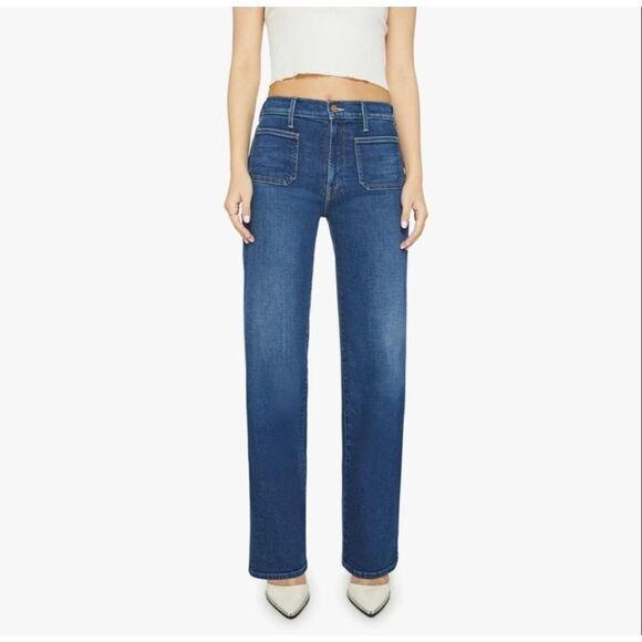 MOTHER Denim - Mother Denim The Patch Pocket Insider Ankle Happy Pill Wash High Rise Jeans 28